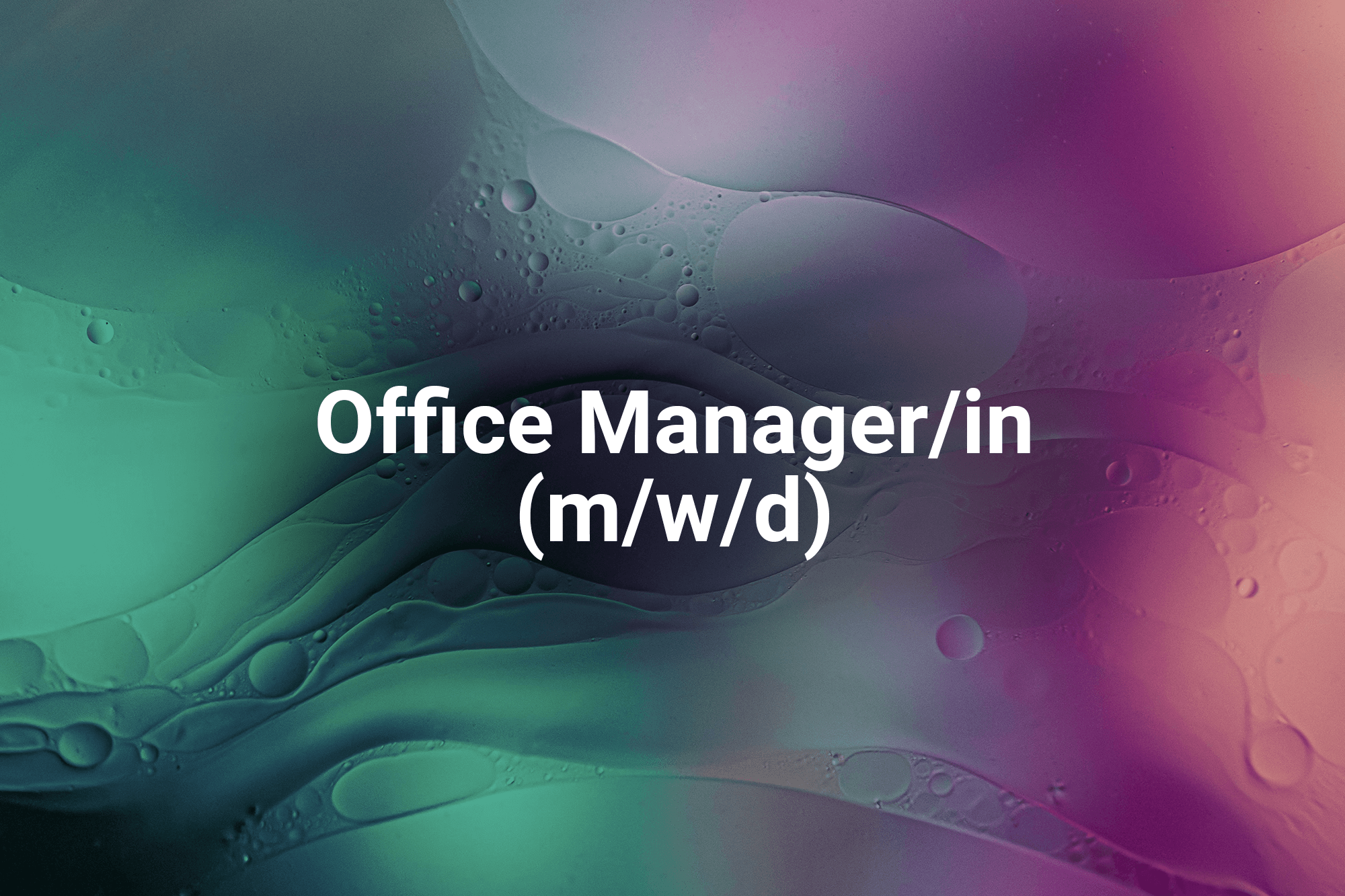 Office Manager/in - Try No Agency
